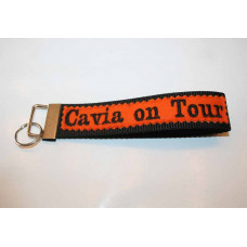 Schlüssel-Anhänger / Cavia on Tour/ Orange