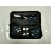 Profi-Hundescheren-Set – 4-teilig mit Sicherheitsspitzen ( blau Metalic)