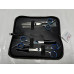 Profi-Hundescheren-Set – 4-teilig mit Sicherheitsspitzen ( blau Flamen)