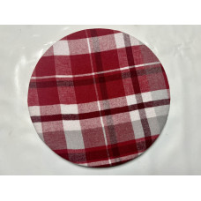 Bezug für Drehteller 35 cm  Ø (rot Karo)