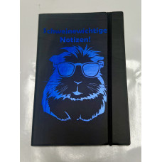 Notizbuch DIN A5 – 80 linierte Seiten - Schweinewichtige Notizen!! (Schwarz / blau)