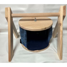 Bezug für Schaukel (Blumen/Blau)