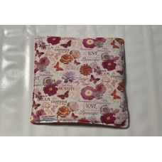 Pipi-Pad 27x27 cm (Blumen/Schmetterling/rosa)